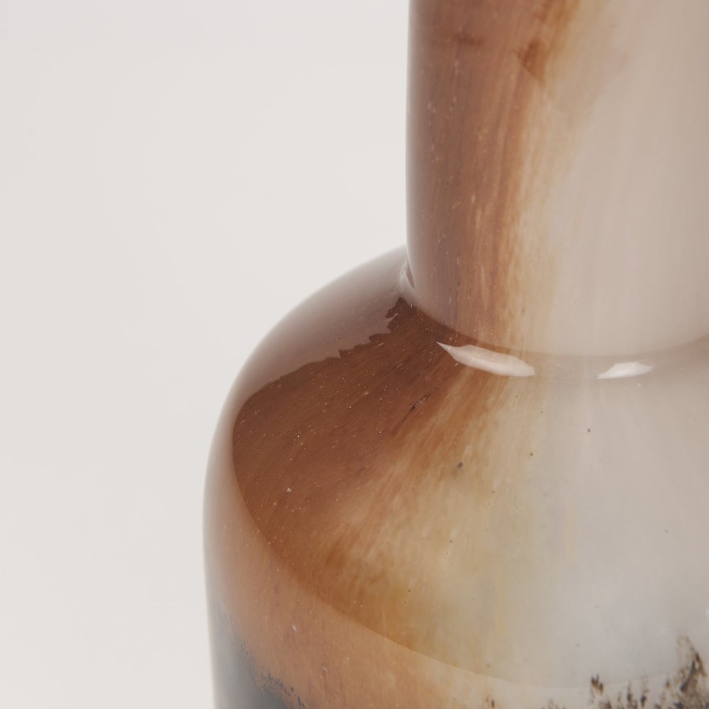 Marans Short Amber Multi-Color Glass Vase. Picture 6