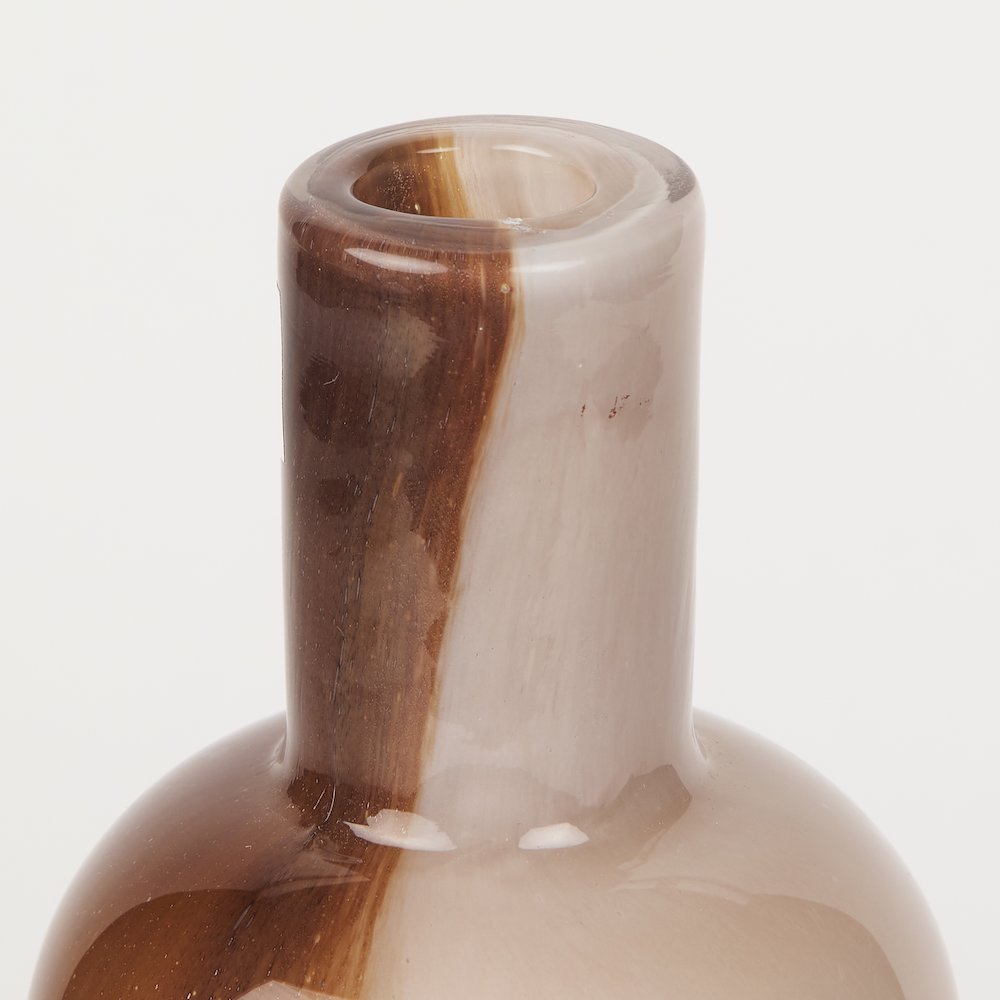 Marans Tall Amber Multi-Color Glass Vase. Picture 4