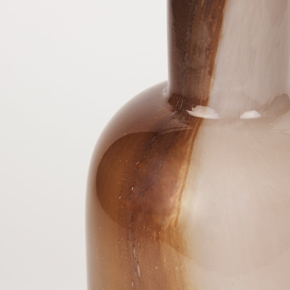 Marans Tall Amber Multi-Color Glass Vase. Picture 6