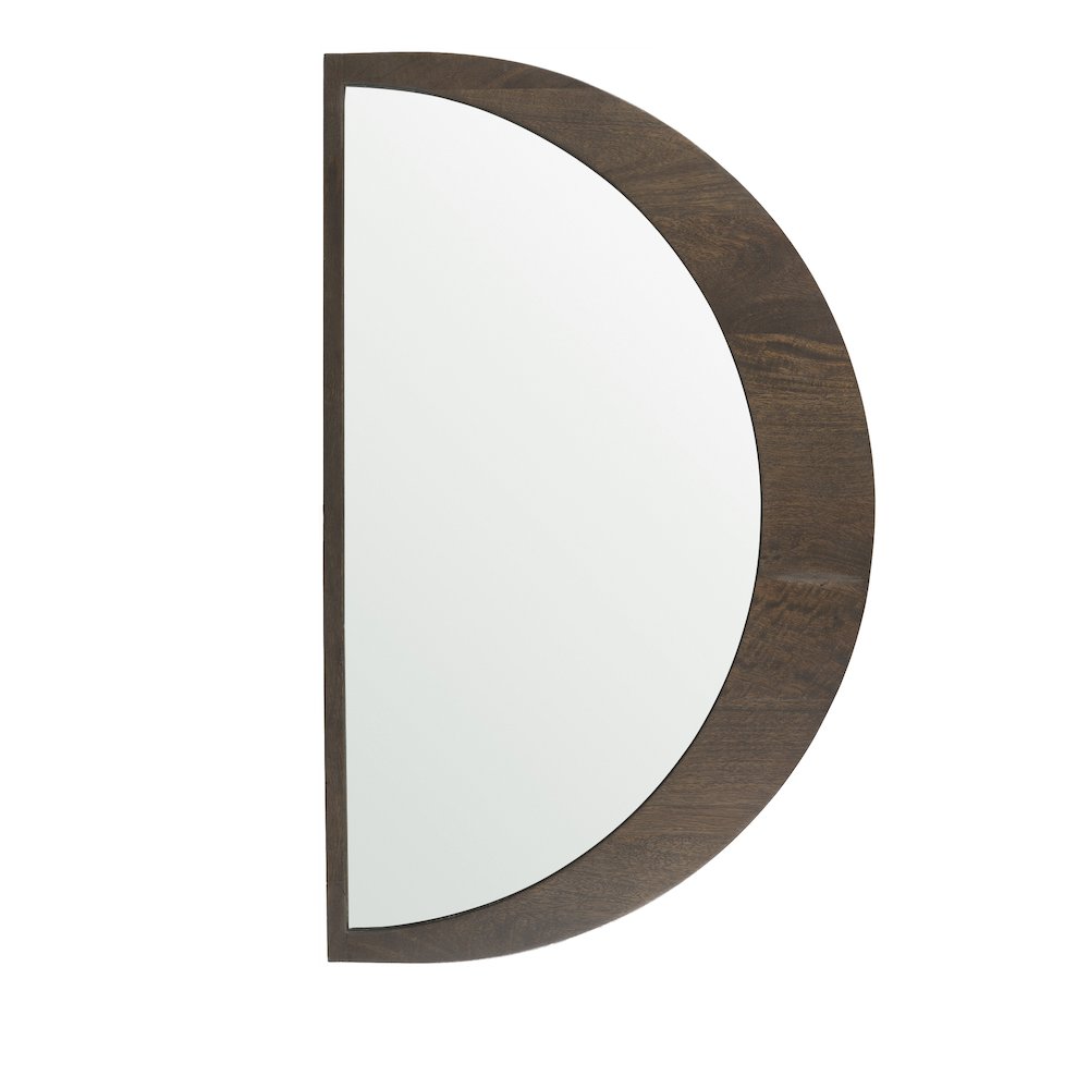 Celeste Dark Brown Wood Small Mirror. Picture 7