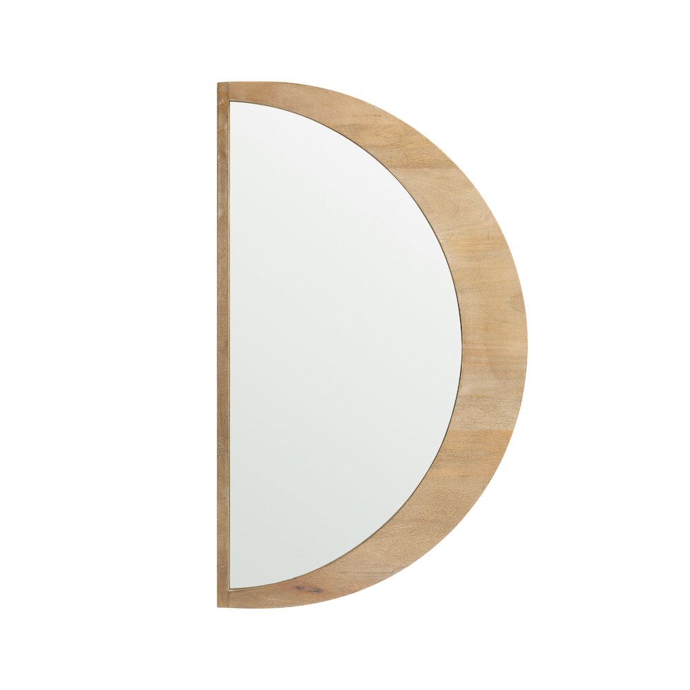 Celeste Light Brown Wood Small Mirror. Picture 7
