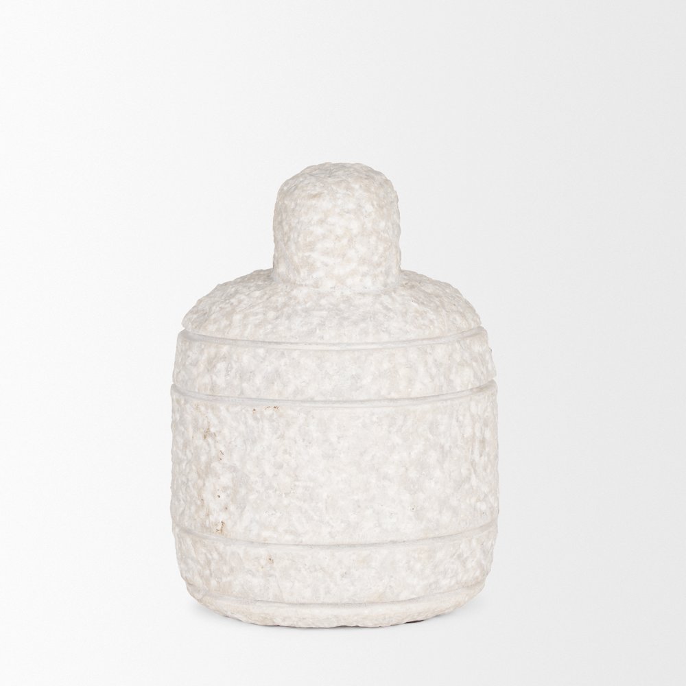 Irina Small White Marble Door Stopper. Picture 3