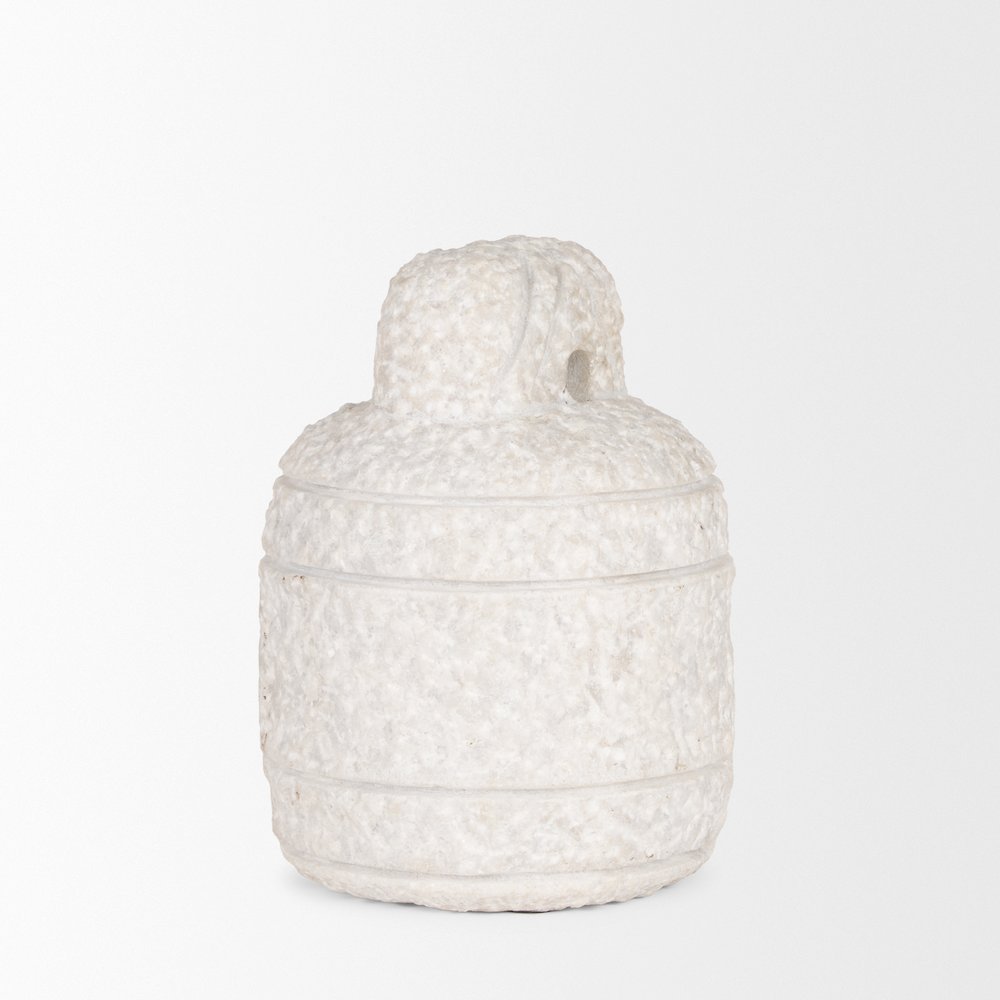 Irina Small White Marble Door Stopper. Picture 4
