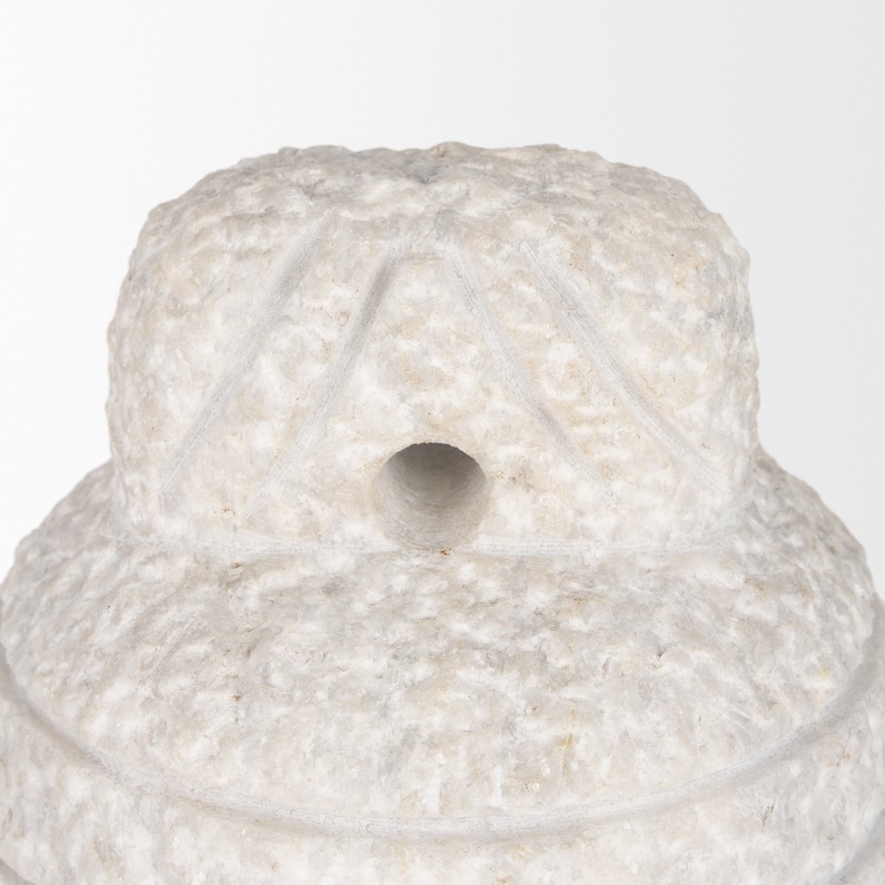 Irina Small White Marble Door Stopper. Picture 5