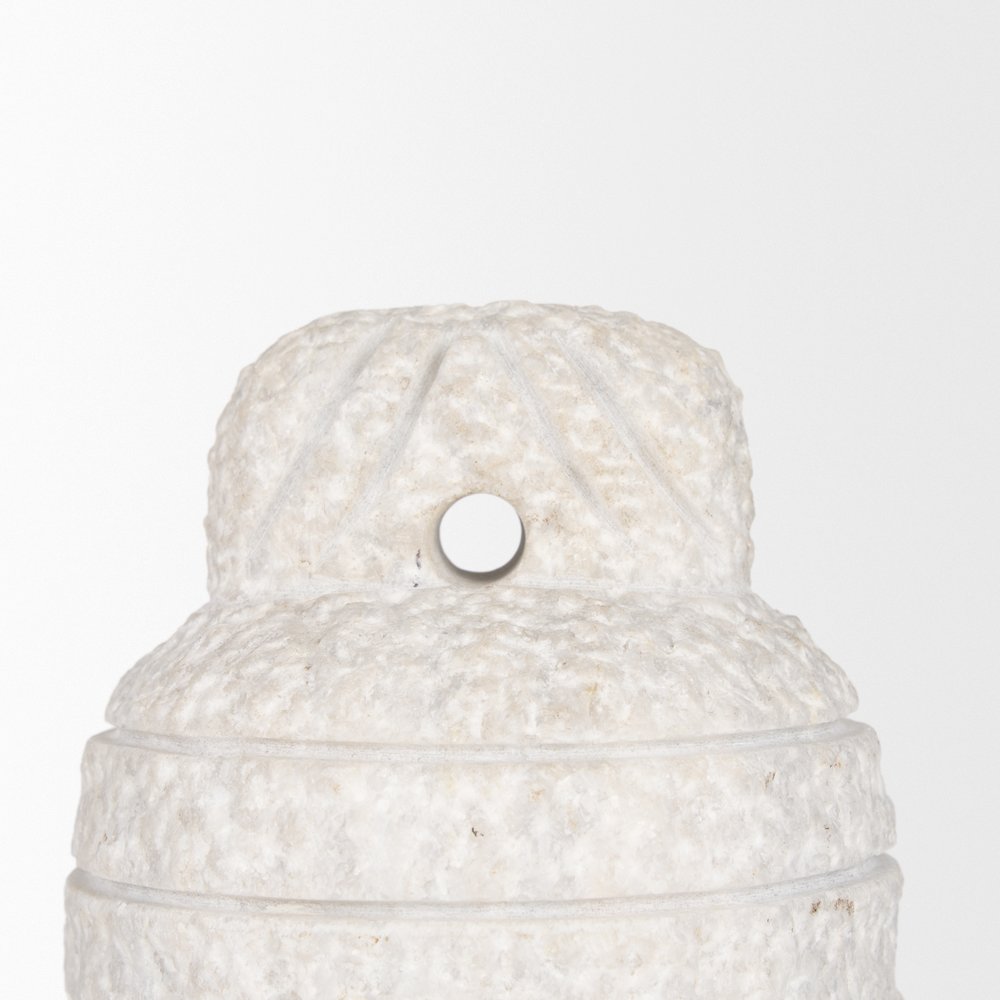 Irina Small White Marble Door Stopper. Picture 6