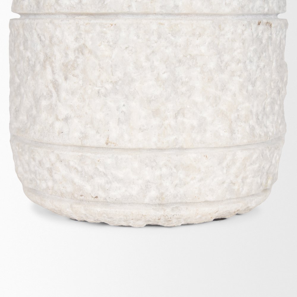 Irina Small White Marble Door Stopper. Picture 8