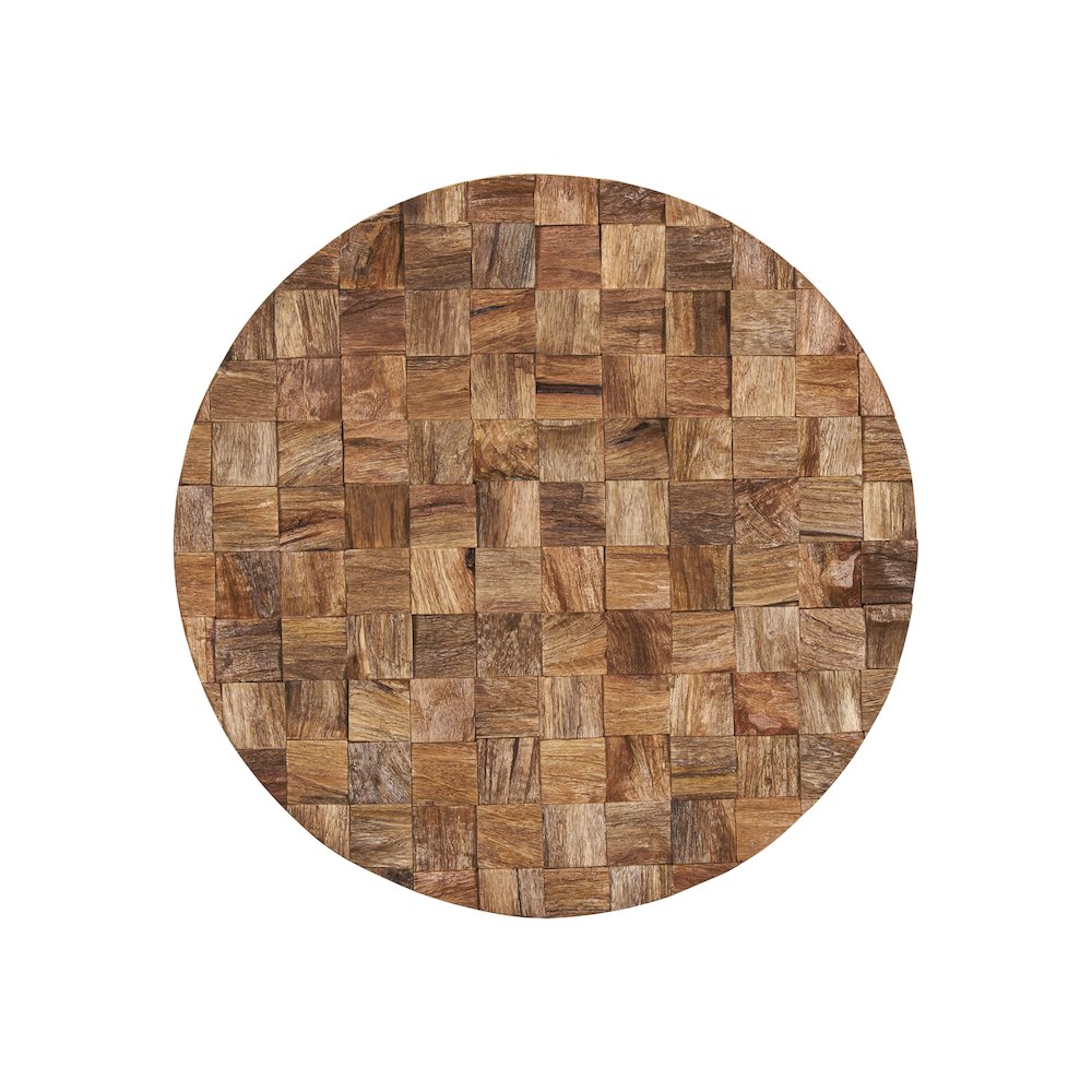 Into the Abyss II Light Brown Wood 24" Wall Art. Picture 1