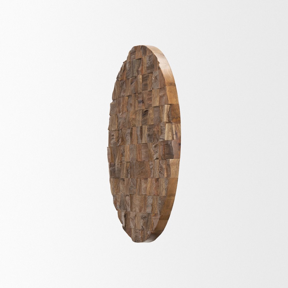 Into the Abyss II Light Brown Wood 24" Wall Art. Picture 2