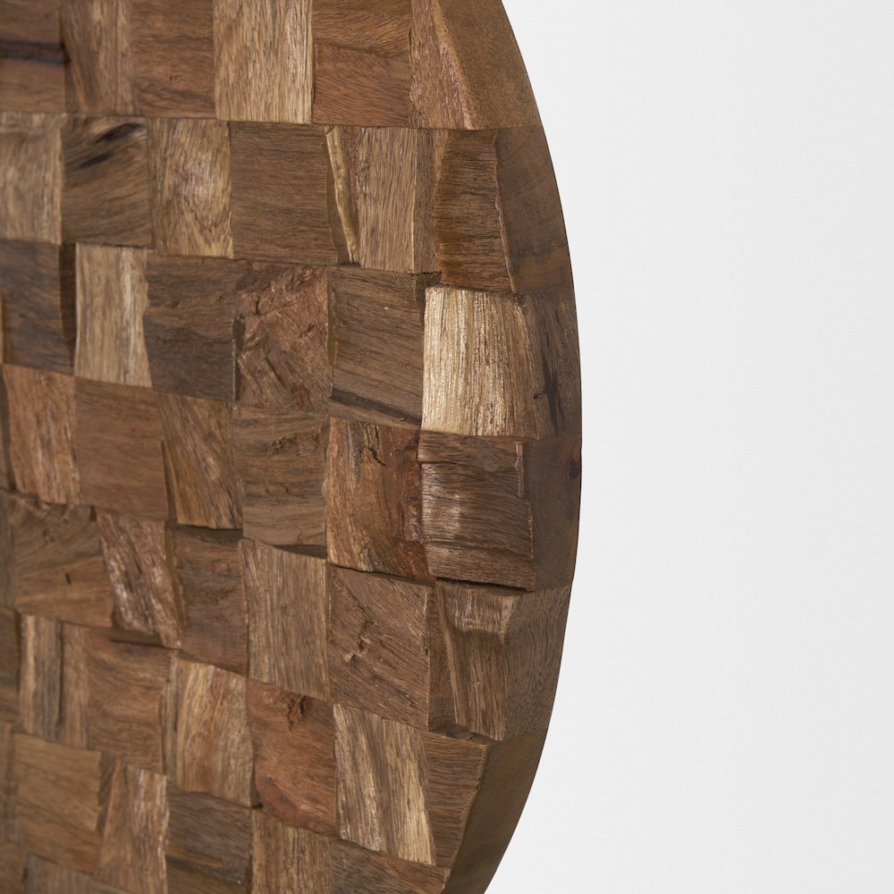 Into the Abyss II Light Brown Wood 24" Wall Art. Picture 3