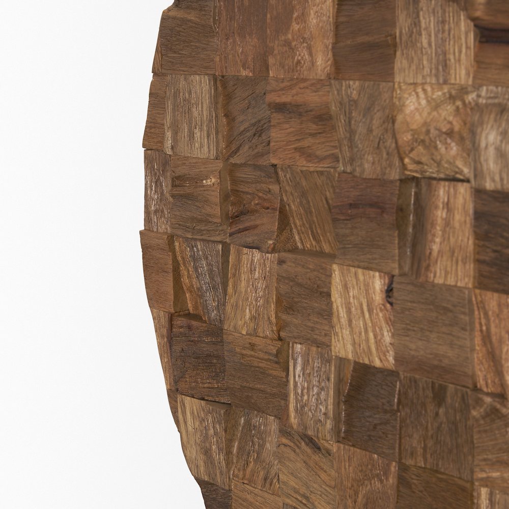 Into the Abyss II Light Brown Wood 24" Wall Art. Picture 4