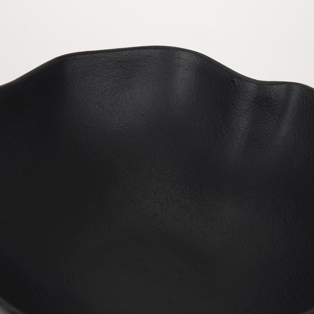 Radka Small Matte Black Metal Decorative Bowl. Picture 6