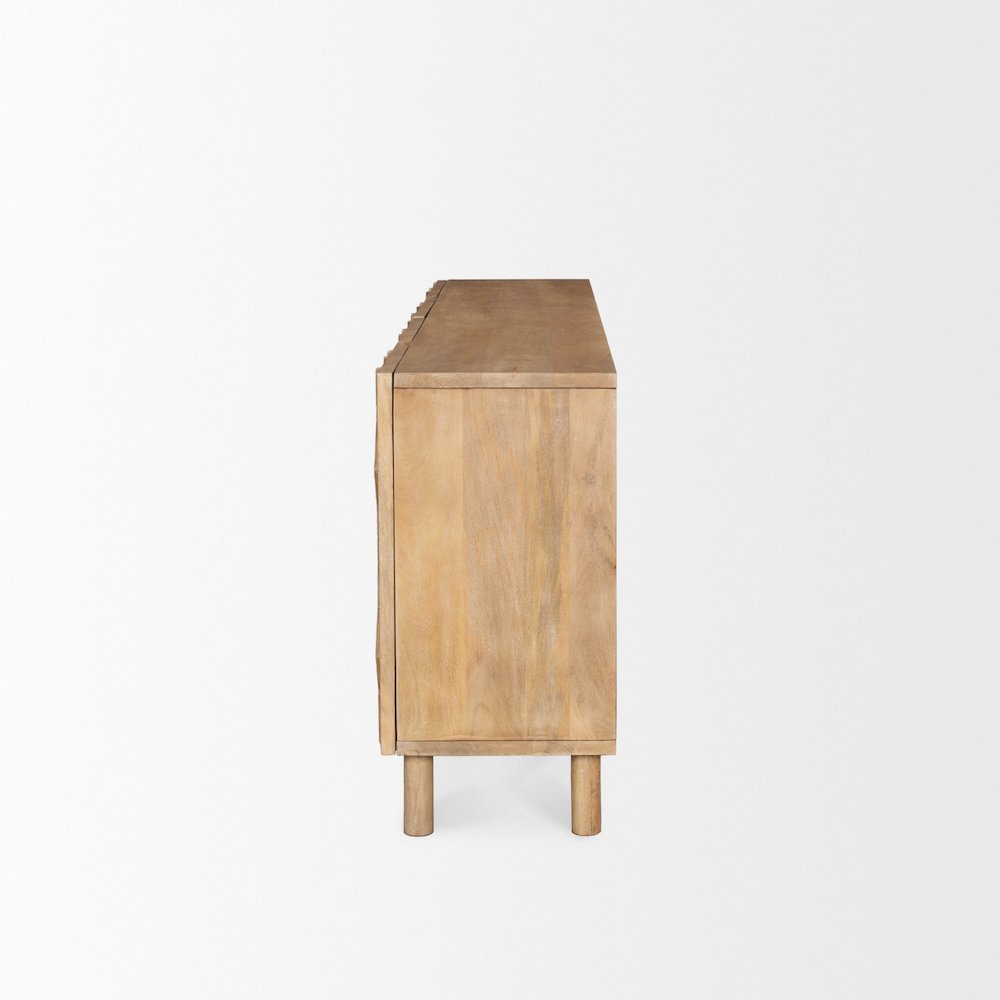 Heera Light Brown Diamond w/ Shelf Motif Sideboard. Picture 2
