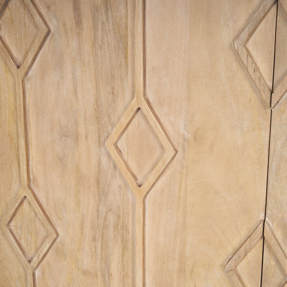 Heera Light Brown Diamond w/ Shelf Motif Sideboard. Picture 8