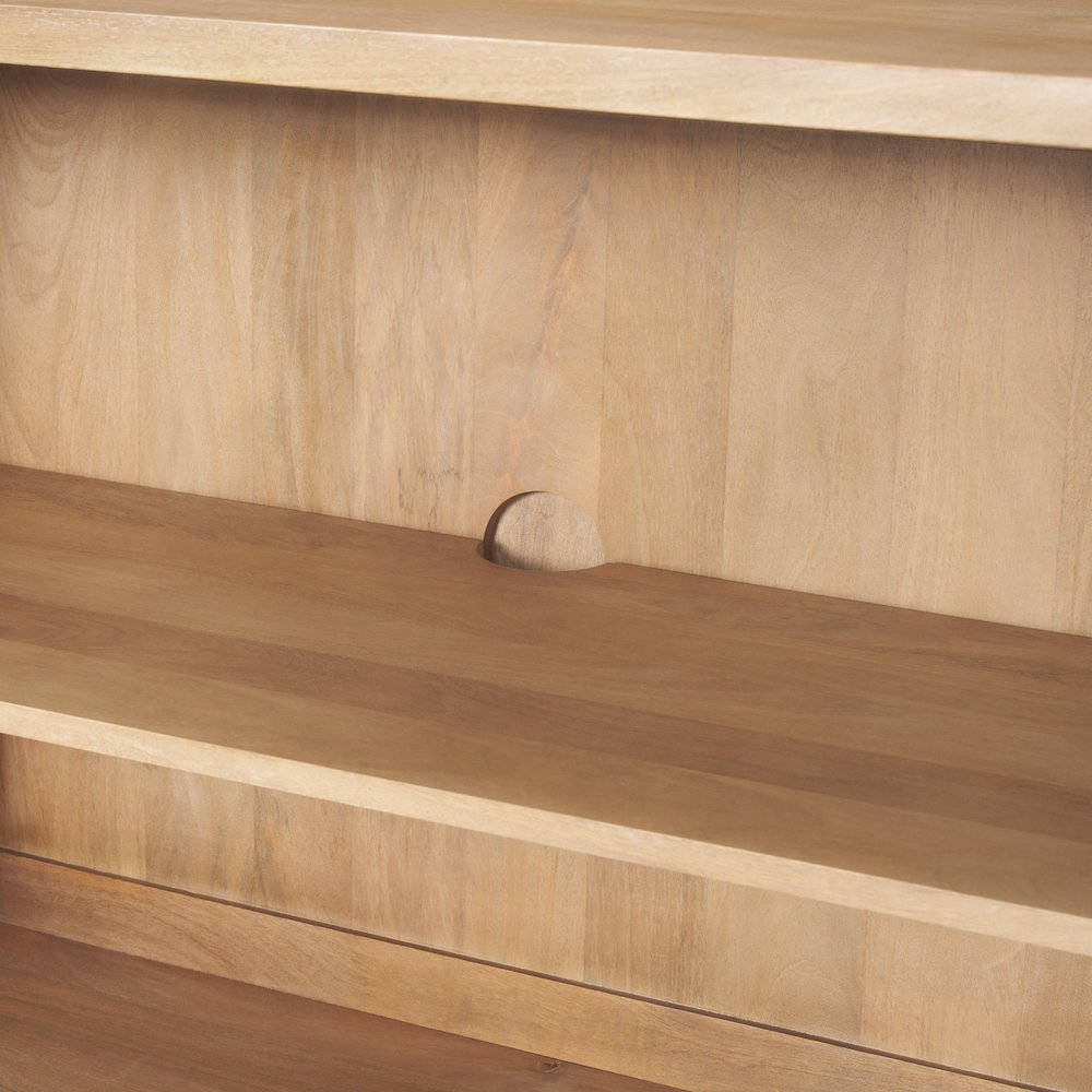 Heera Light Brown Diamond w/ Shelf Motif Sideboard. Picture 9