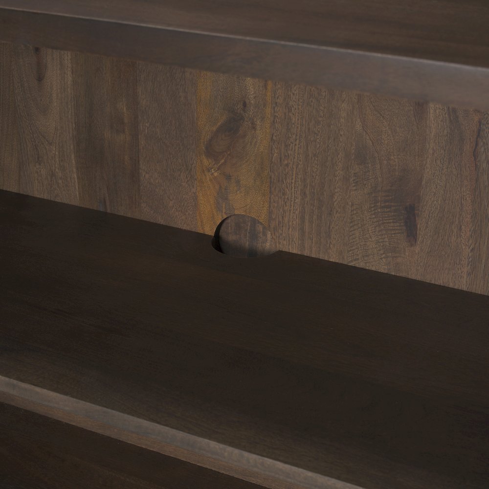Heera Dark Brown Diamond Motif w/ Shelf Accent Cabinet. Picture 9