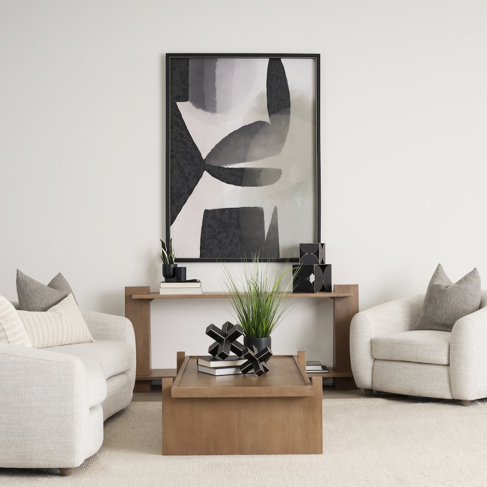 Eula Medium Brown Wood Console Table. Picture 7