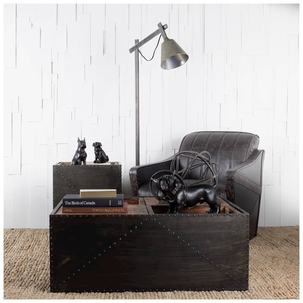 Hugo 5L x 13W Black Resin Bulldog. Picture 9