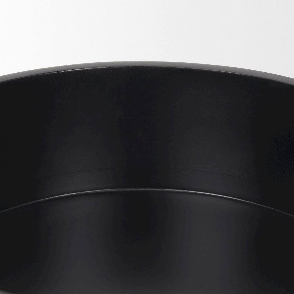 Black Solid Wood Decorative Bowl. Picture 3