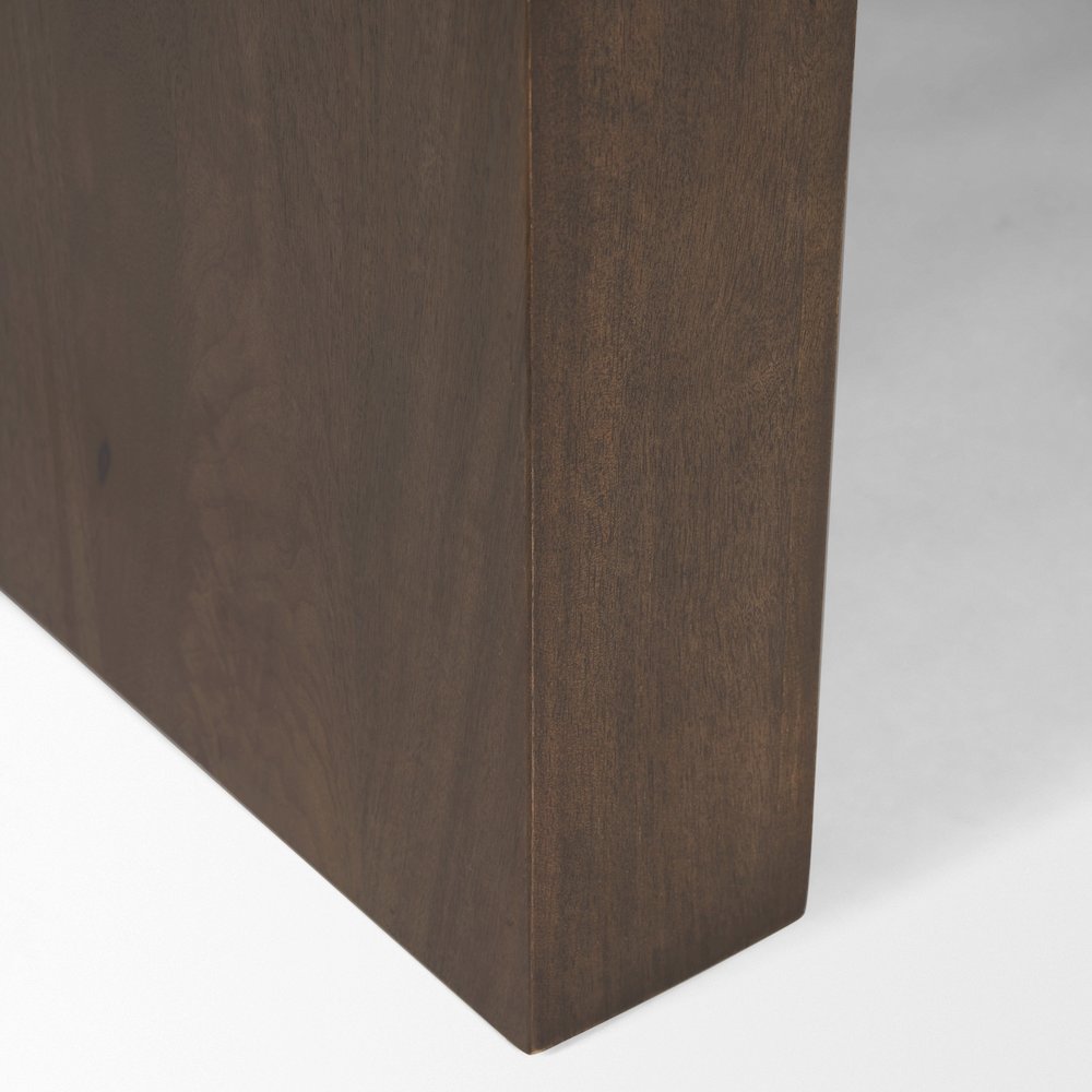 Dark Brown Wooden Rectangular Coffee Table. Picture 6