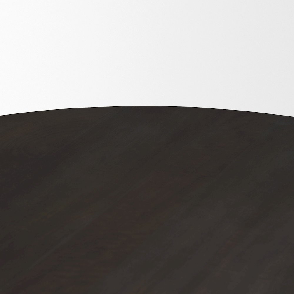 Brown Wood Triangle Legs Coffee Table. Picture 4