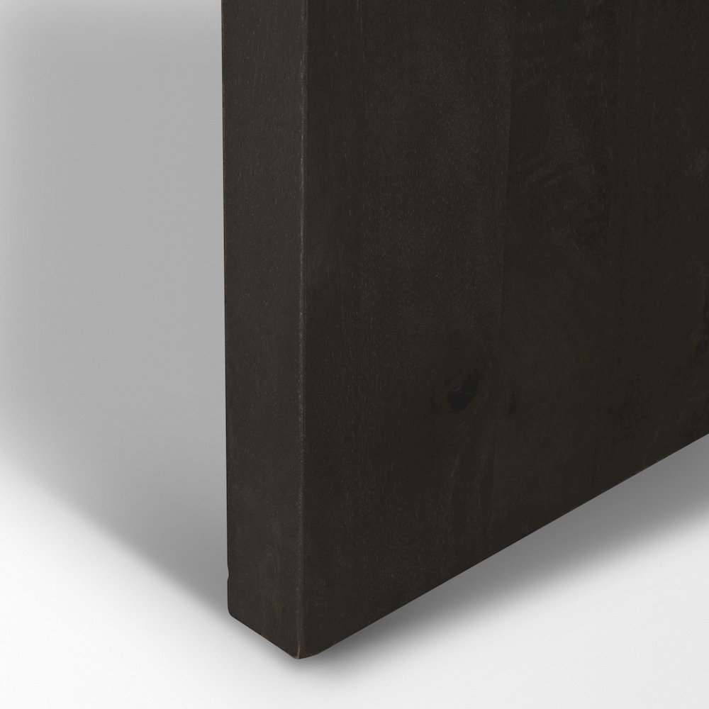 Brown Wood Triangle Legs Coffee Table. Picture 7