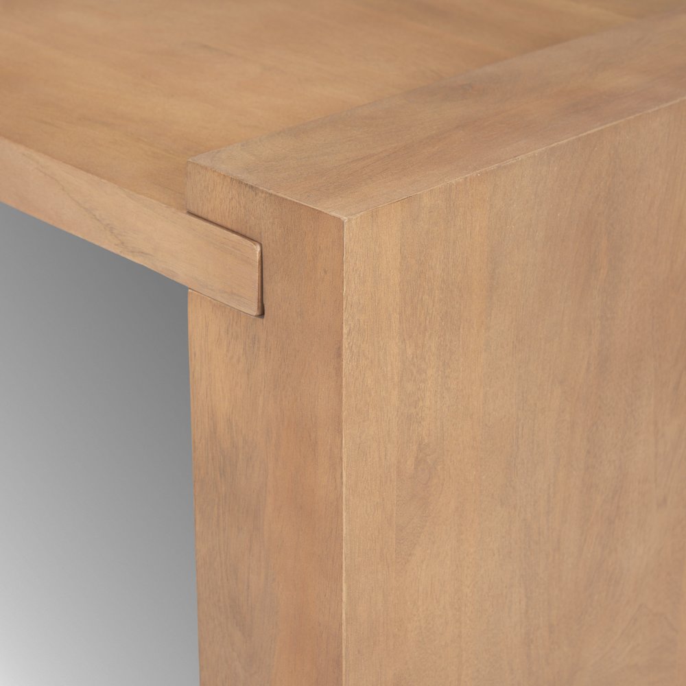 Light Brown Wood Rectangular Coffee Table. Picture 5