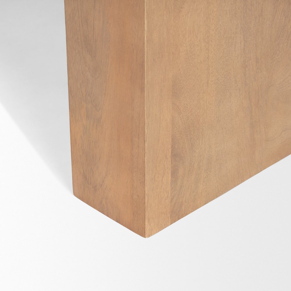 Light Brown Wood Rectangular Coffee Table. Picture 7