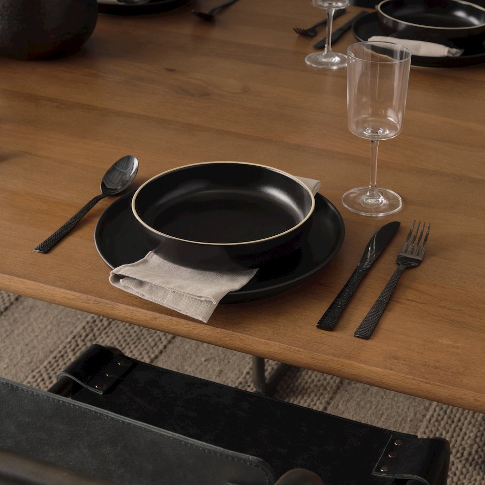 Jonan Brown Solid Mango Wood Rectangular Dining Table. Picture 10