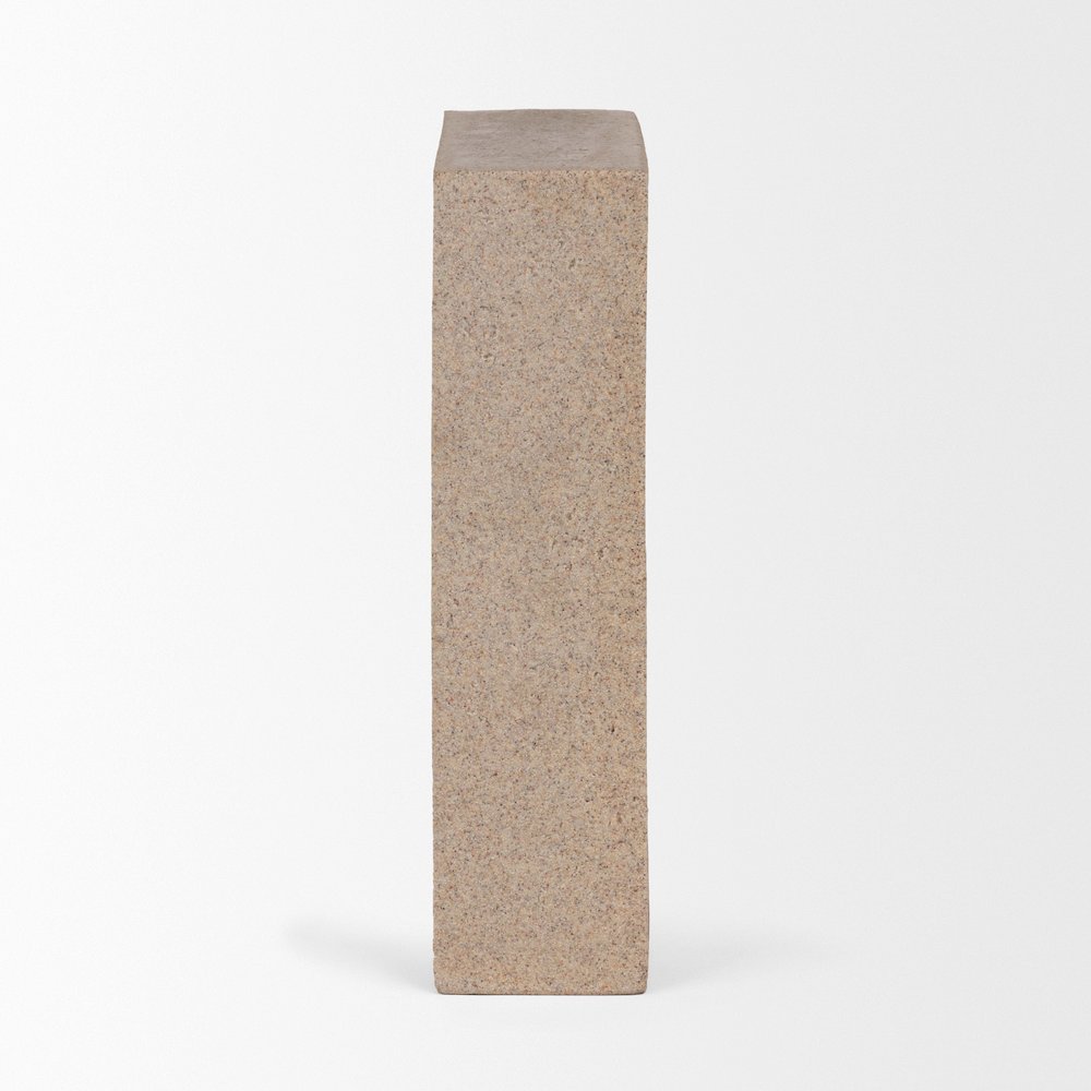 Kacia Resin Textured SandStone Decorative Object. Picture 2