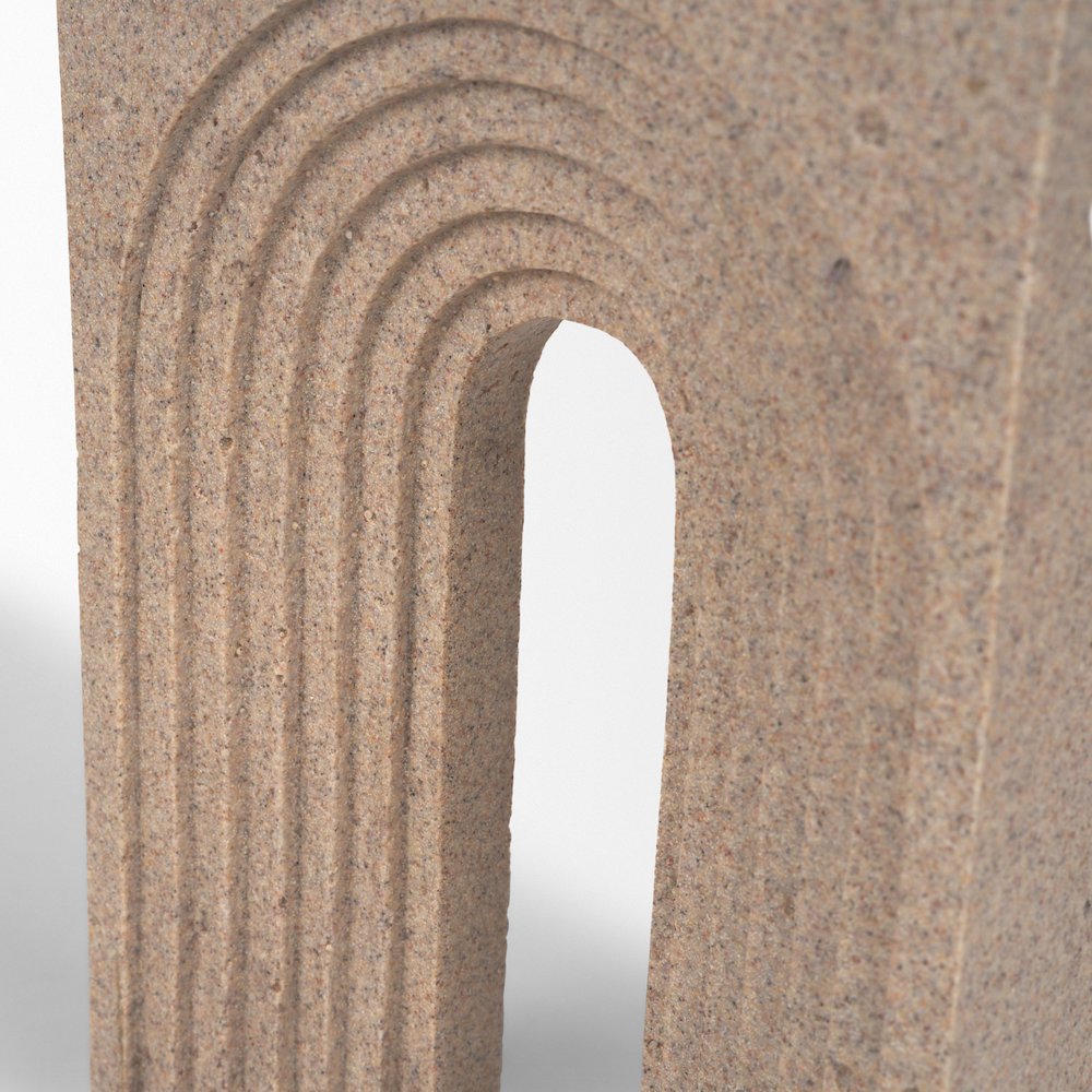 Kacia Resin Textured SandStone Decorative Object. Picture 5