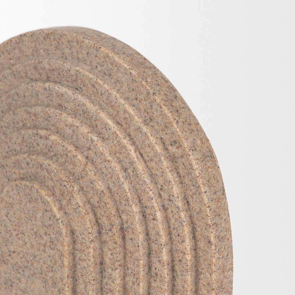 Kael Resin Textured Concrete Gray Decorative Object. Picture 4