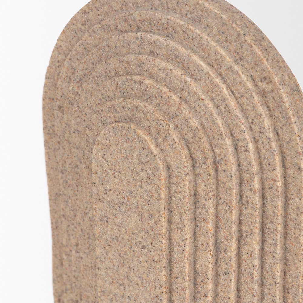 Kael Resin Textured Concrete Gray Decorative Object. Picture 5