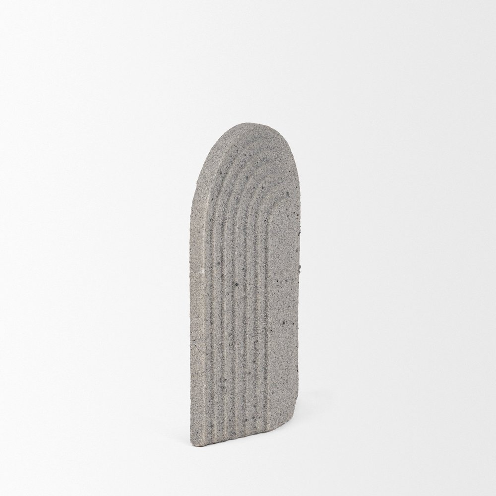 Kael Resin Textured Sandstone Decorative Object. Picture 3