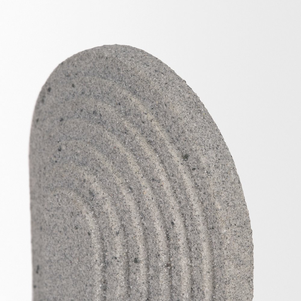 Kael Resin Textured Sandstone Decorative Object. Picture 4
