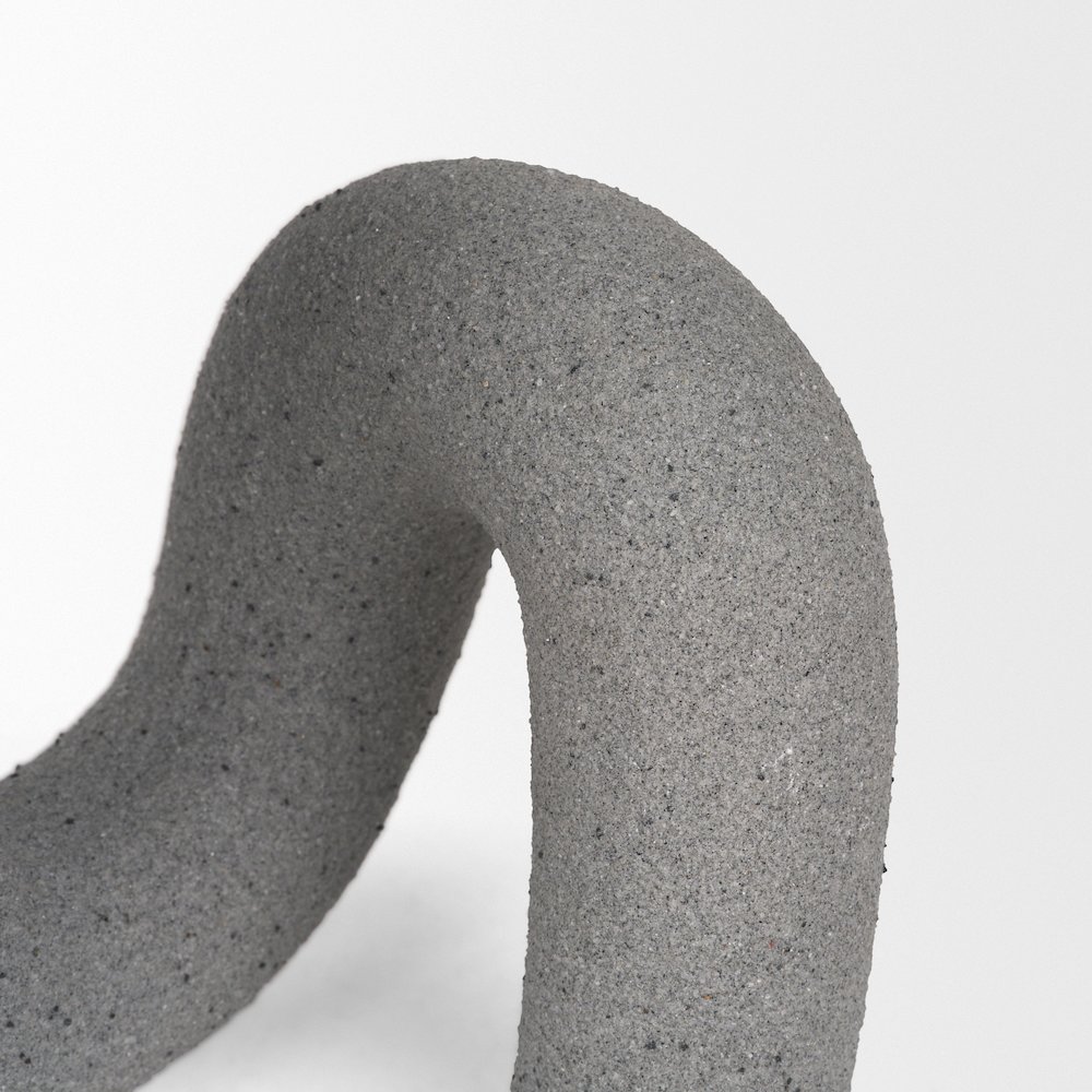 Kailyn Resin Textured Concrete Gray Decorative Object. Picture 6