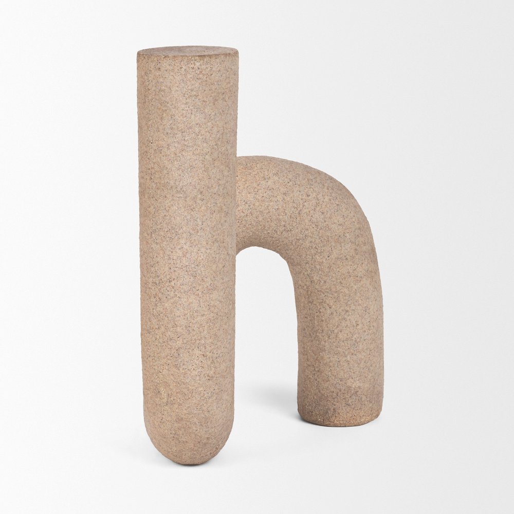 Kailyn Resin Textured Concrete Gray Decorative Object. Picture 1