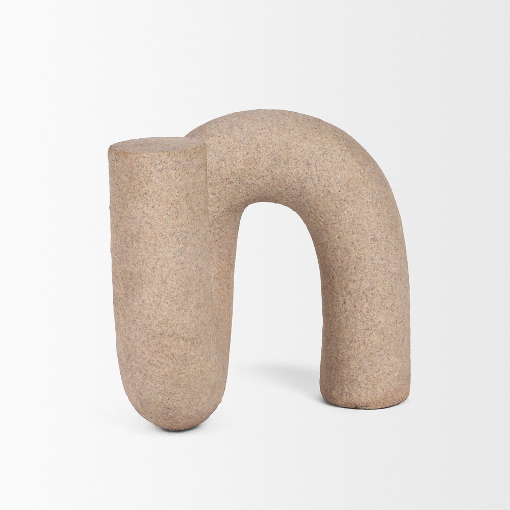 Kailas Resin Textured Sandstone Decorative Object. Picture 1