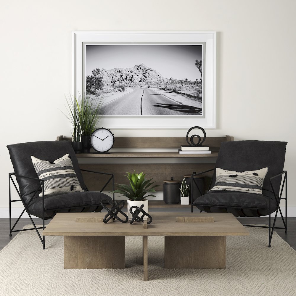 Aida Light Gray Wood Console Table. Picture 10