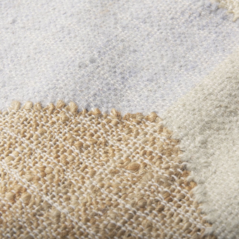 Mayson 5x8 Cream Multi-Colored Honeycomb Pattern Area Rug. Picture 7