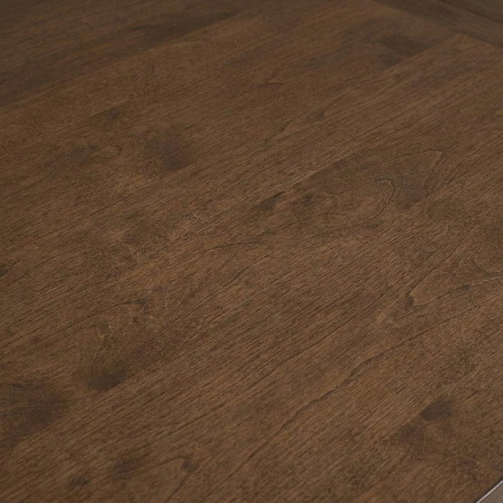 Dark Brown Extendable Dining Table with Oak and Birch Legs. Picture 5