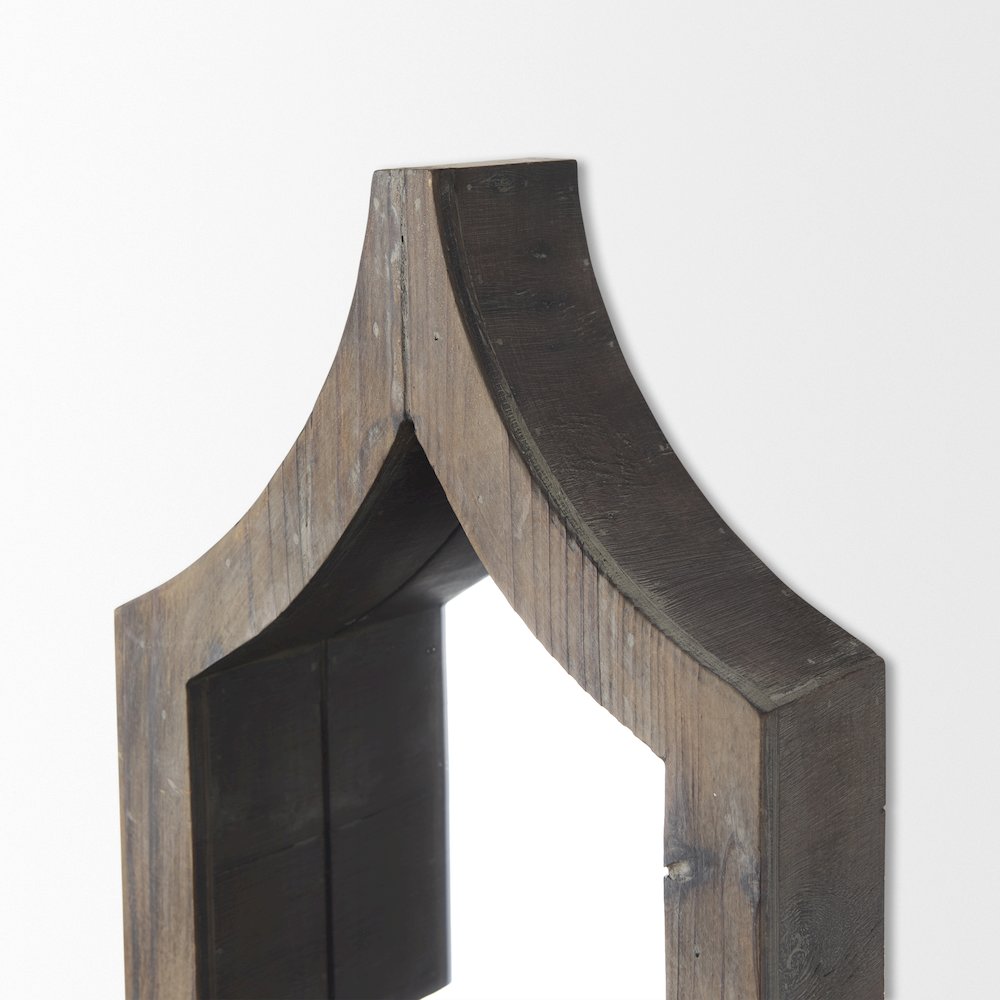 Tamanar 15x34 Brown Wood Frame Mirror. Picture 14