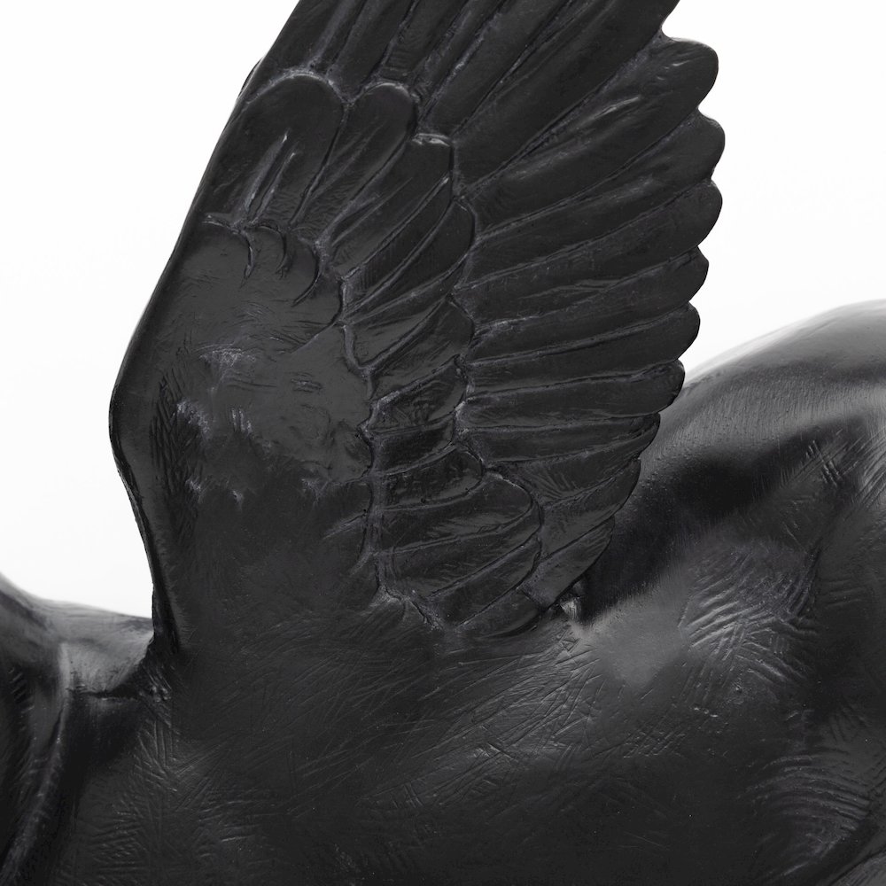 Set Of 2 Black Flying Pigs. Picture 8