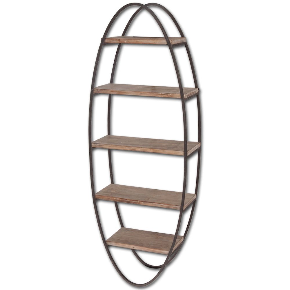 Metort Wood and Metal Wall Shelf. Picture 1