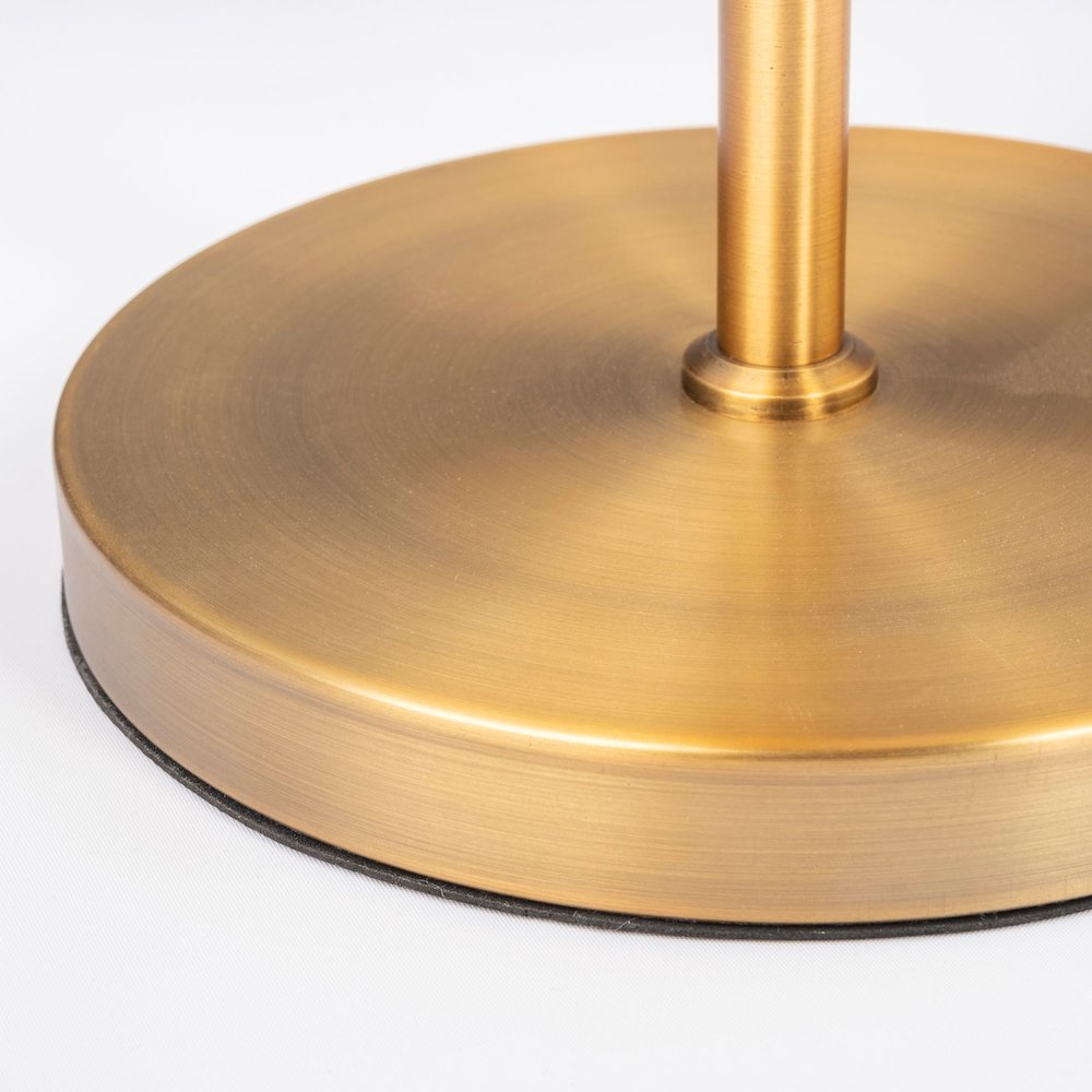 Fragon (26"H) Gold-Tone Metal Adjustable Cone Shade Table Lamp. Picture 4