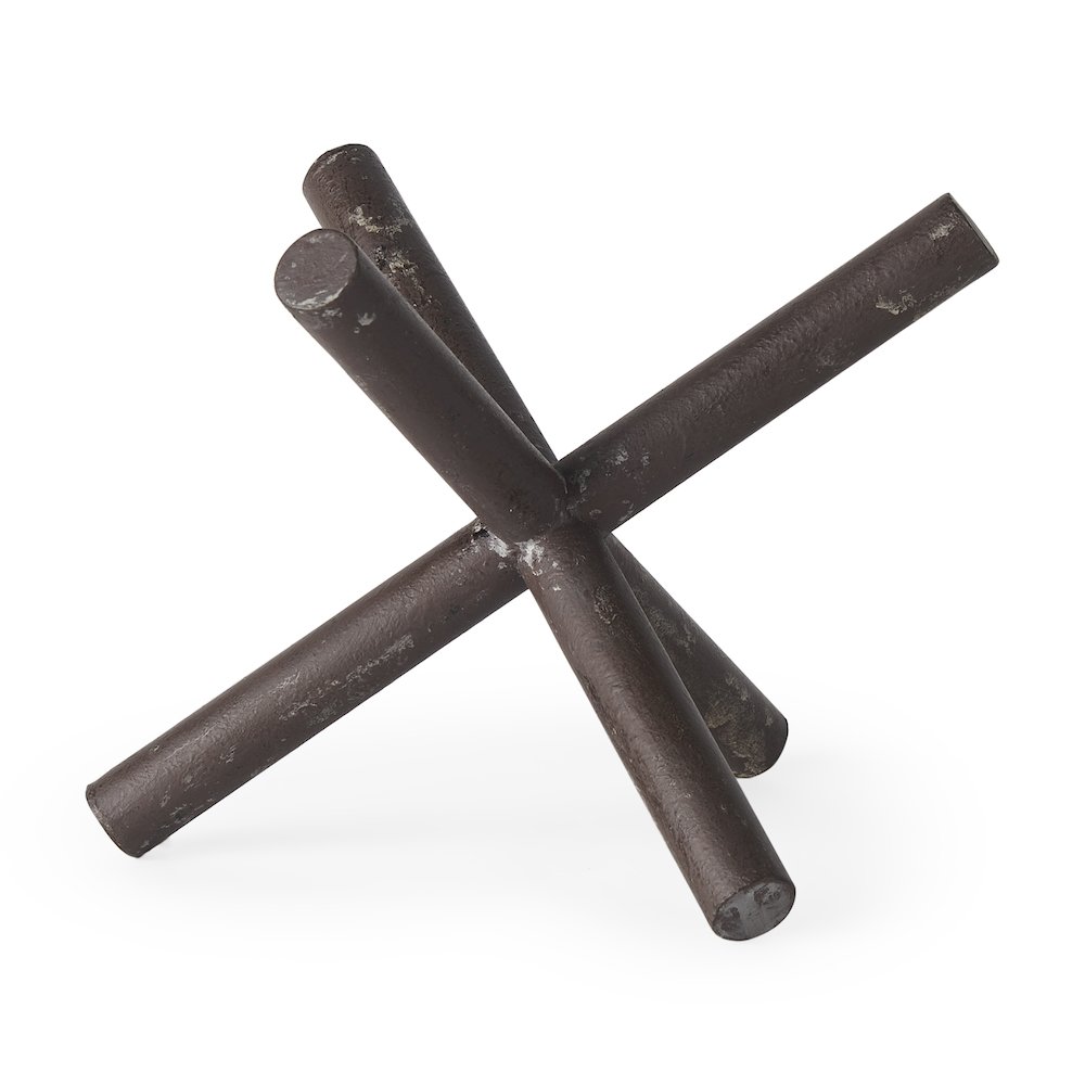 Astericks (Large) 10L x 10W Brown Metal Decor Object. Picture 1