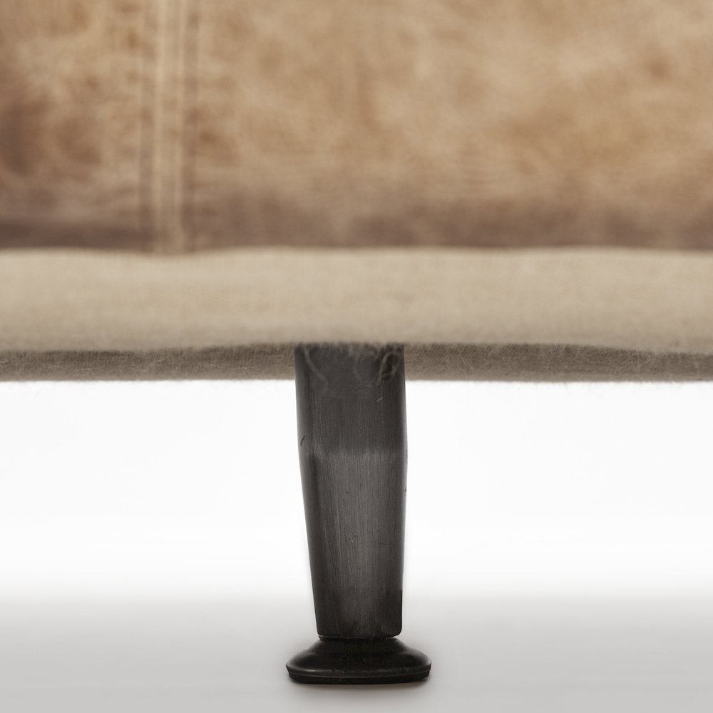Cobain 84" Brown Leather Two Seater Sofa. Picture 5