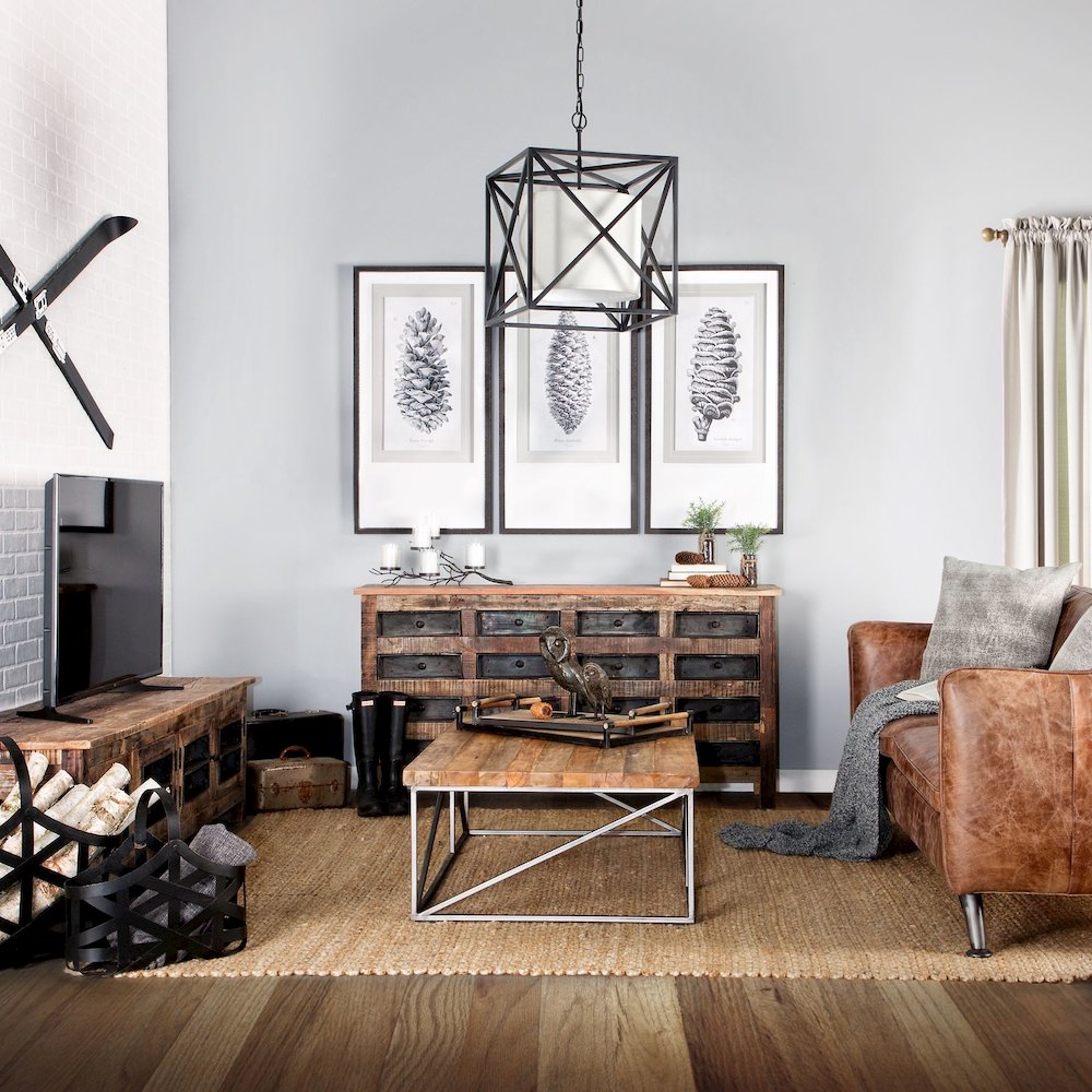 Wilton 63x16 Reclaimed Wood and Metal 16 Drawer Sideboard. Picture 2