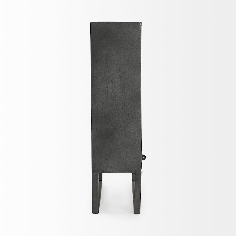 Felix Gray Metal Square Table Clock. Picture 4