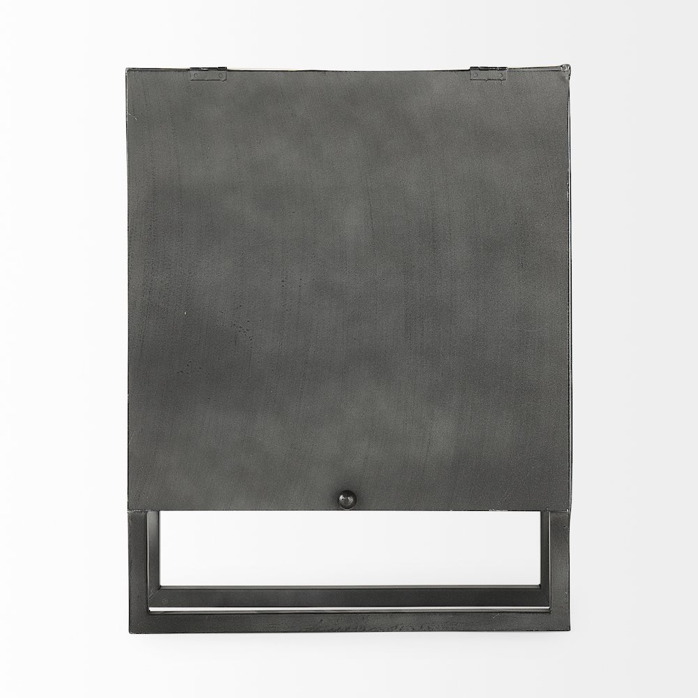 Felix Gray Metal Square Table Clock. Picture 5