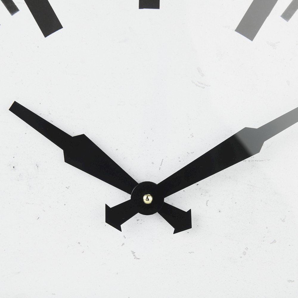 Felix Gray Metal Square Table Clock. Picture 8